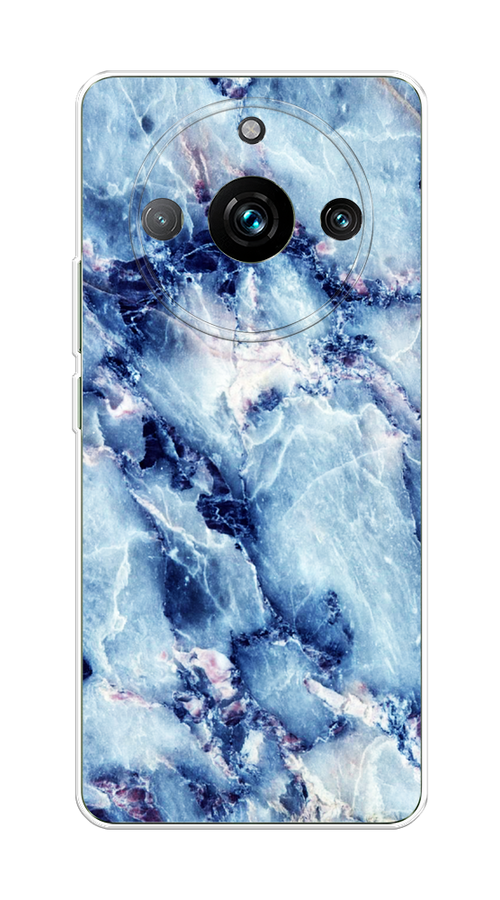 

Чехол на Realme 11 Pro "Мрамор с синими прожилками", Синий, 2514250-3