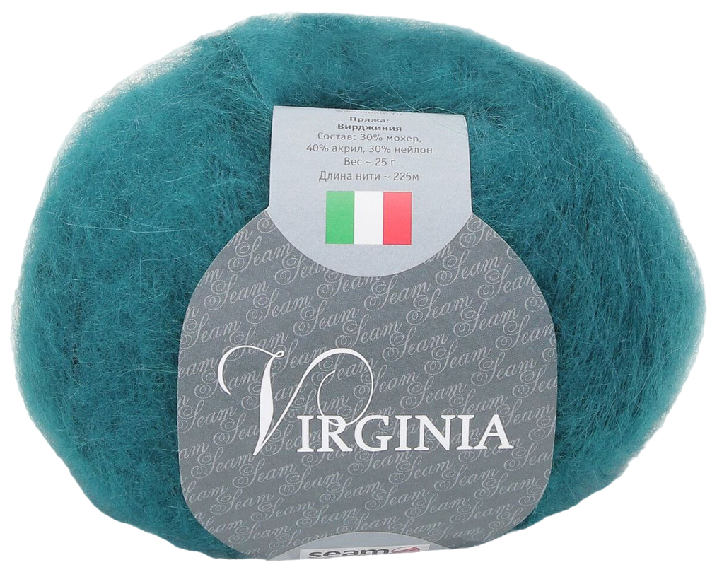 

Пряжа SEAM Virginia (23), изумрудный, 5 шт. по 25 г, Зеленый