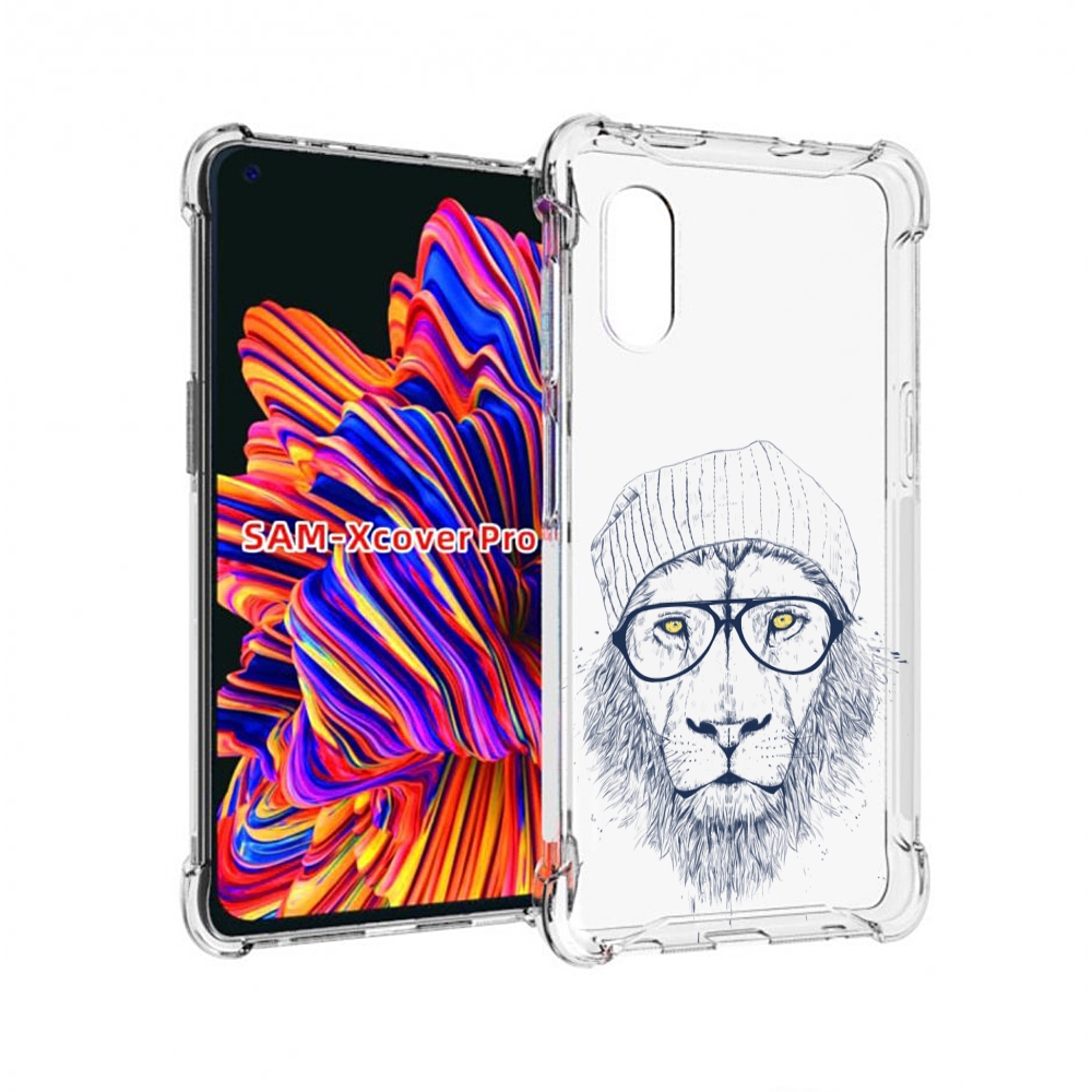 

Чехол MyPads хиппи лев для Samsung Galaxy Xcover Pro 1, Прозрачный, Tocco