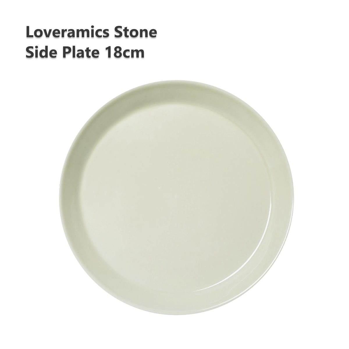 Тарелка керамическая Loveramics Stone 18cm Side Plate (Bauhaus Green) D112-22BBG