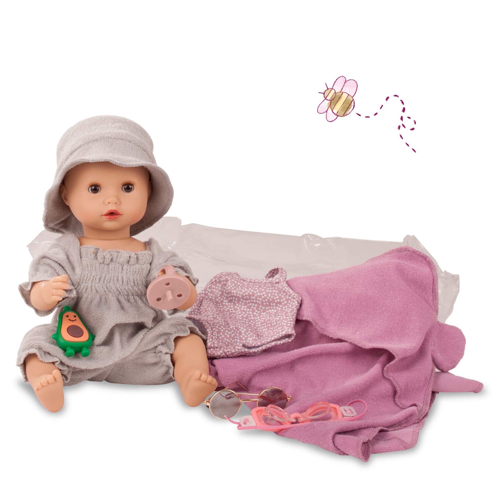 Кукла Gotz Пупс с аксессуарами, Sleepy Aquini, 33 см, арт 2253147