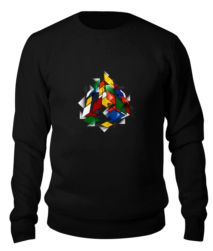 

Свитшот Printio Кубик рубика черный 2XL, Кубик рубика