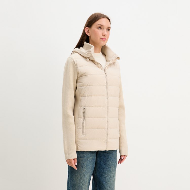 

Куртка женская Maison David MLY23-0606W бежевая XS, Бежевый, MLY23-0606W