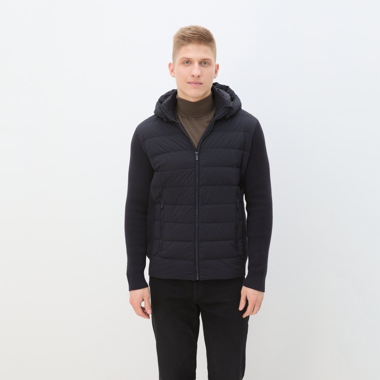 

Куртка мужская Maison David MLY23-0606M синяя 2XL, Синий, MLY23-0606M