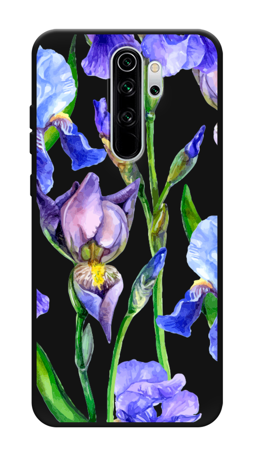 

Чехол Awog на Xiaomi Redmi Note 8 Pro "Синие ирисы", Разноцветный, 36652-1