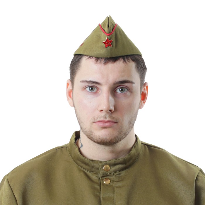 

Пилотка мужская NoBrand 1518652-5p хаки р. 56, 1518652-5p
