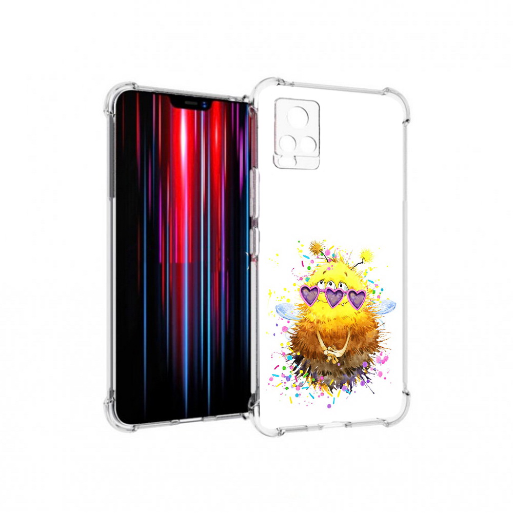 

Чехол MyPads Tocco для Vivo V20 PRO Пушитый шмель (PT226964.386.143), Прозрачный, Tocco