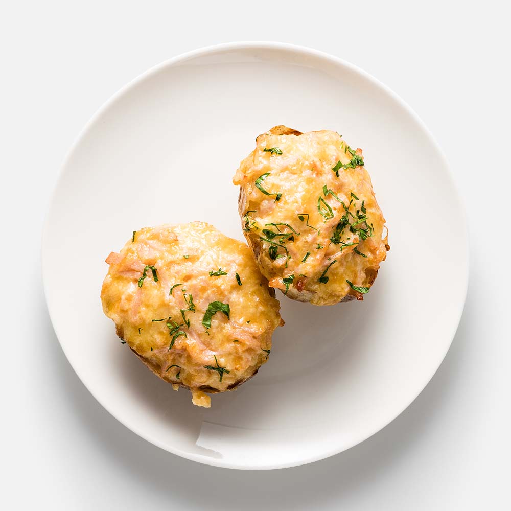 

Картофель Creative Kitchen запечённый, с ветчиной куриной под сыром, 270 г