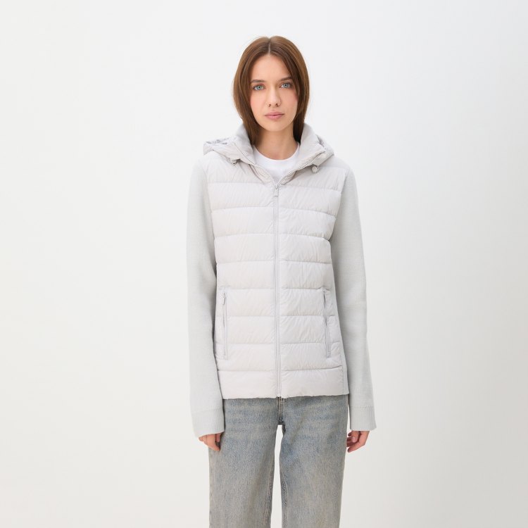 

Куртка женская Maison David MLY23-0606W серая 2XL, Серый, MLY23-0606W
