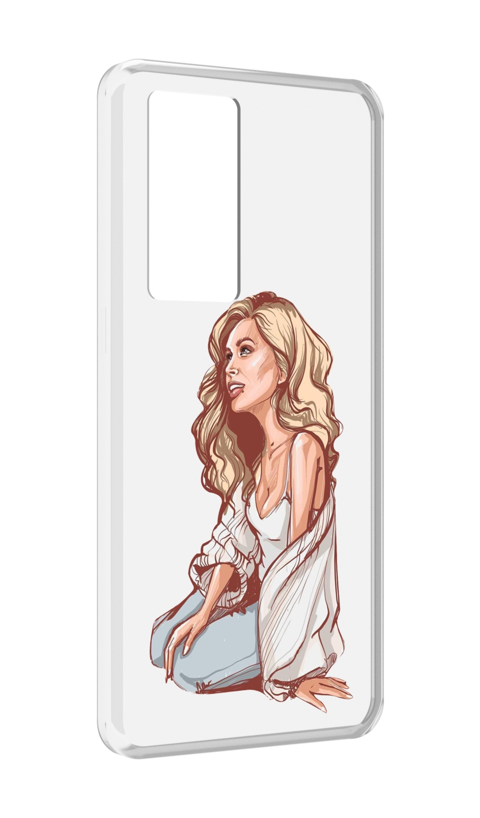 

Чехол MyPads красивая-девушка-в-белом женский для Realme GT Master Explorer Edition, Прозрачный, Tocco