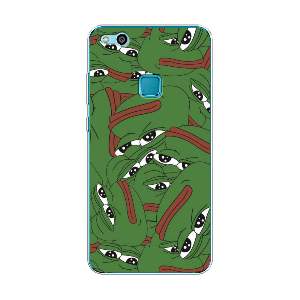 

Чехол Awog на Huawei P10 Lite "Печальный frog", Разноцветный, 61350-9