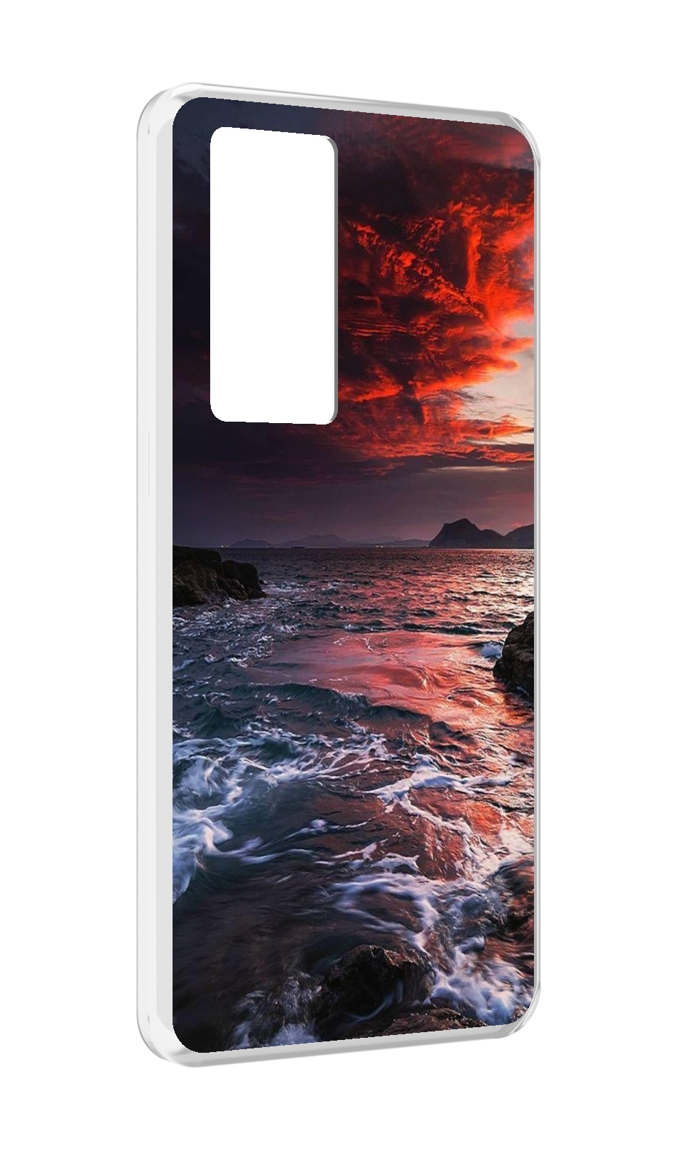 

Чехол MyPads красивый залив для Realme GT Master Explorer Edition, Прозрачный, Tocco