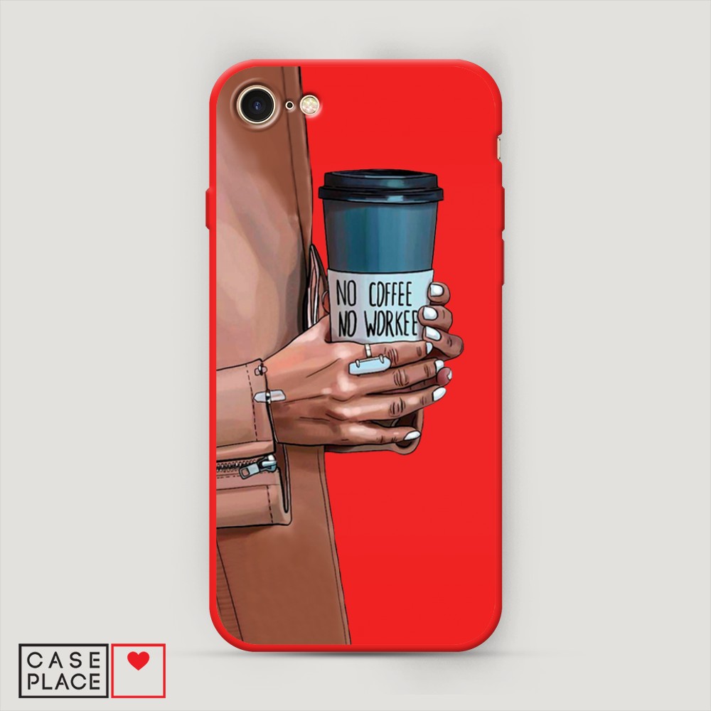 

Чехол Awog на Apple iPhone SE 2022 / Айфон SE 2022 "No coffee", Разноцветный, 14853-1