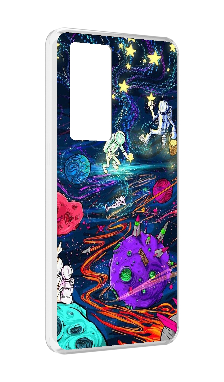 

Чехол MyPads красочный космос для Realme GT Master Explorer Edition, Прозрачный, Tocco