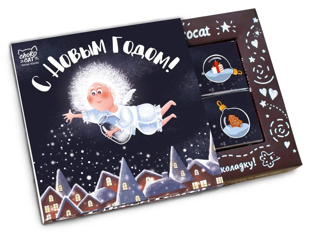 

Шоколад Chokocat "Новогодний ангел", молочный, 60 г