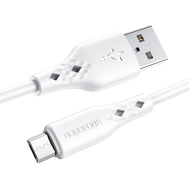 Кабель micro usb - usb Borofone BX48m 1 м белый