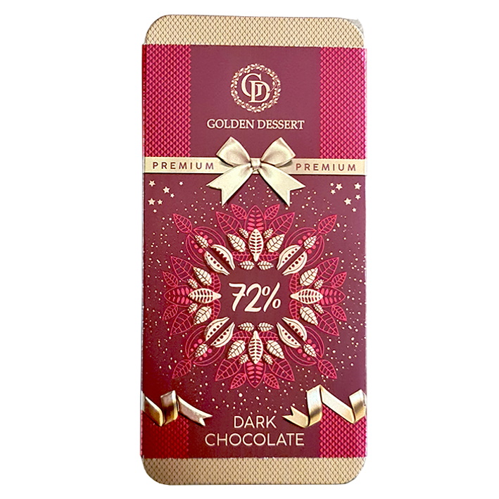

Шоколад молочный 72% Golden dessert "Подарочный", 100 г