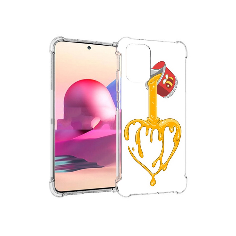 

Чехол MyPads Tocco для Xiaomi Redmi Note 10S медовое сердце (PT158704.257.471), Прозрачный, Tocco