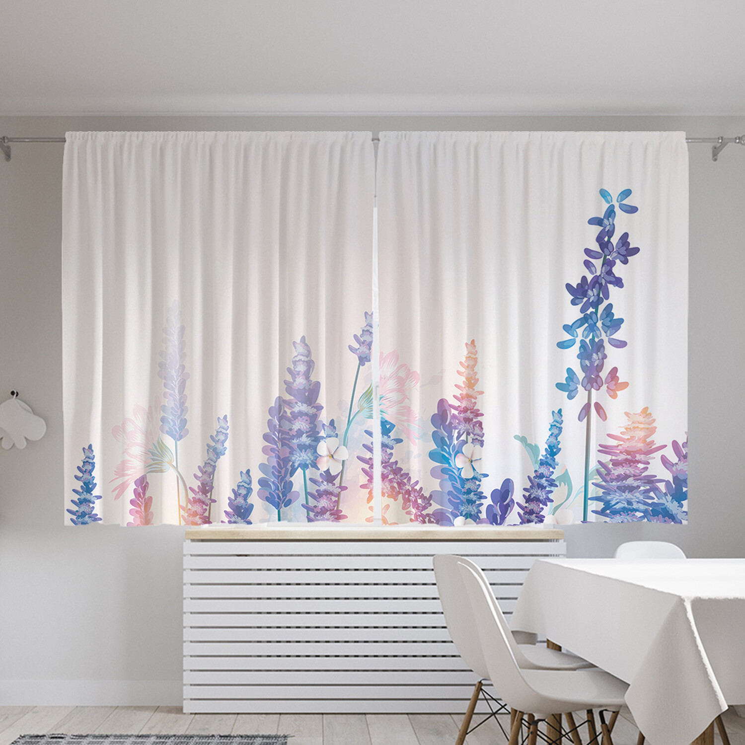 

Фотошторы Лавандовое утро 145х180 см 2 полотна Oxford, Лавандовое утро