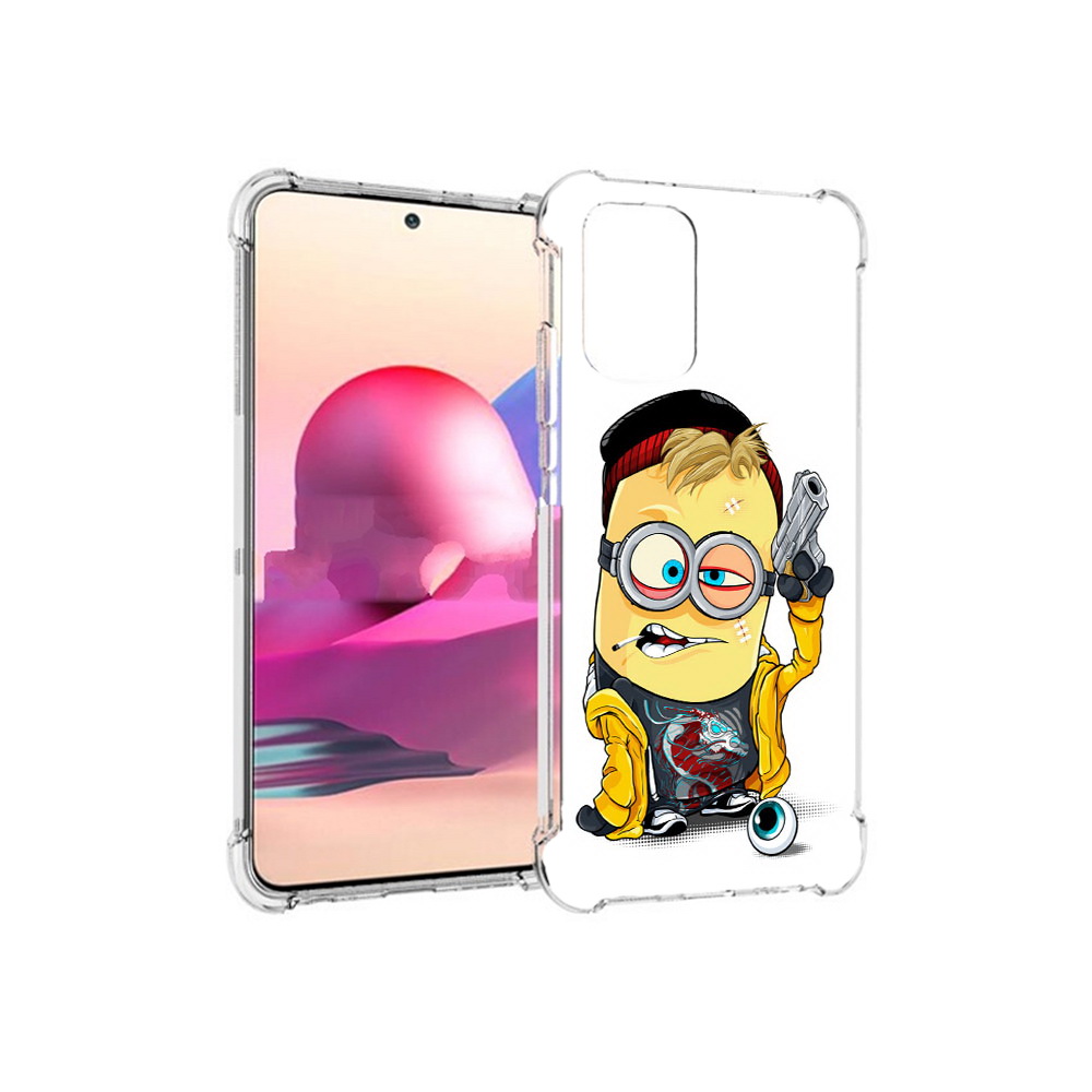 

Чехол MyPads Tocco для Xiaomi Redmi Note 10S миньон бандит (PT158704.257.475), Прозрачный, Tocco