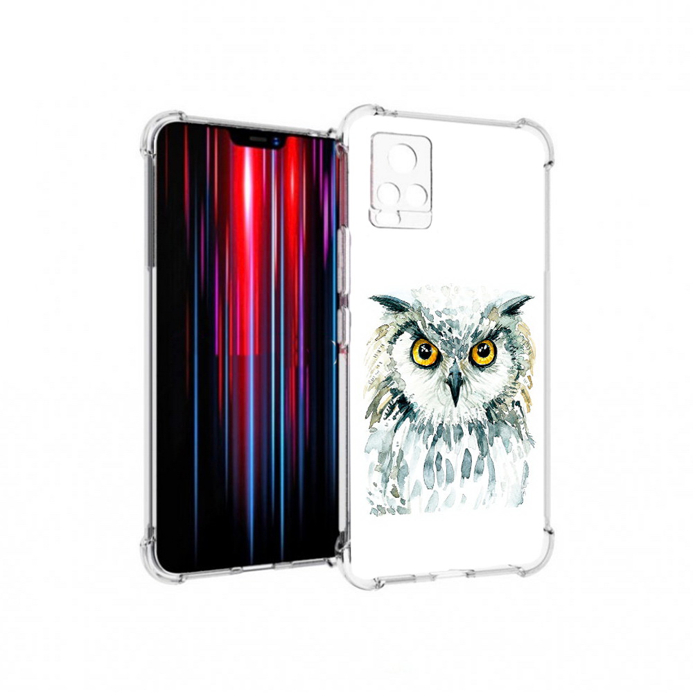

Чехол MyPads Tocco для Vivo V20 PRO Серьезная сова (PT226964.386.156), Прозрачный, Tocco