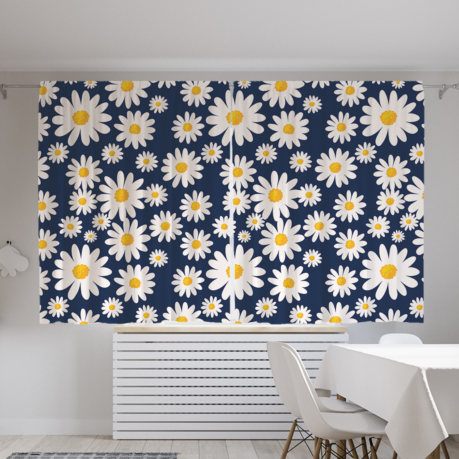 

Фотошторы Поле ромашек 145х180 см 2 полотна Oxford, Поле ромашек