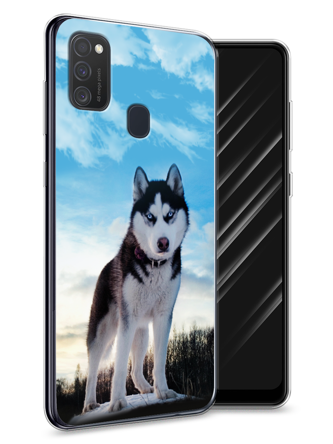 

Чехол Awog на Samsung Galaxy M21 "Хаски 3", Разноцветный, 29750-2