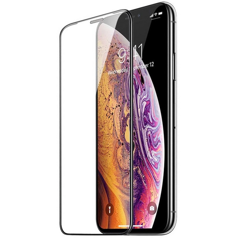 Защитное стекло 3D для iPhone 11 / XR Remax (GL-27) черный