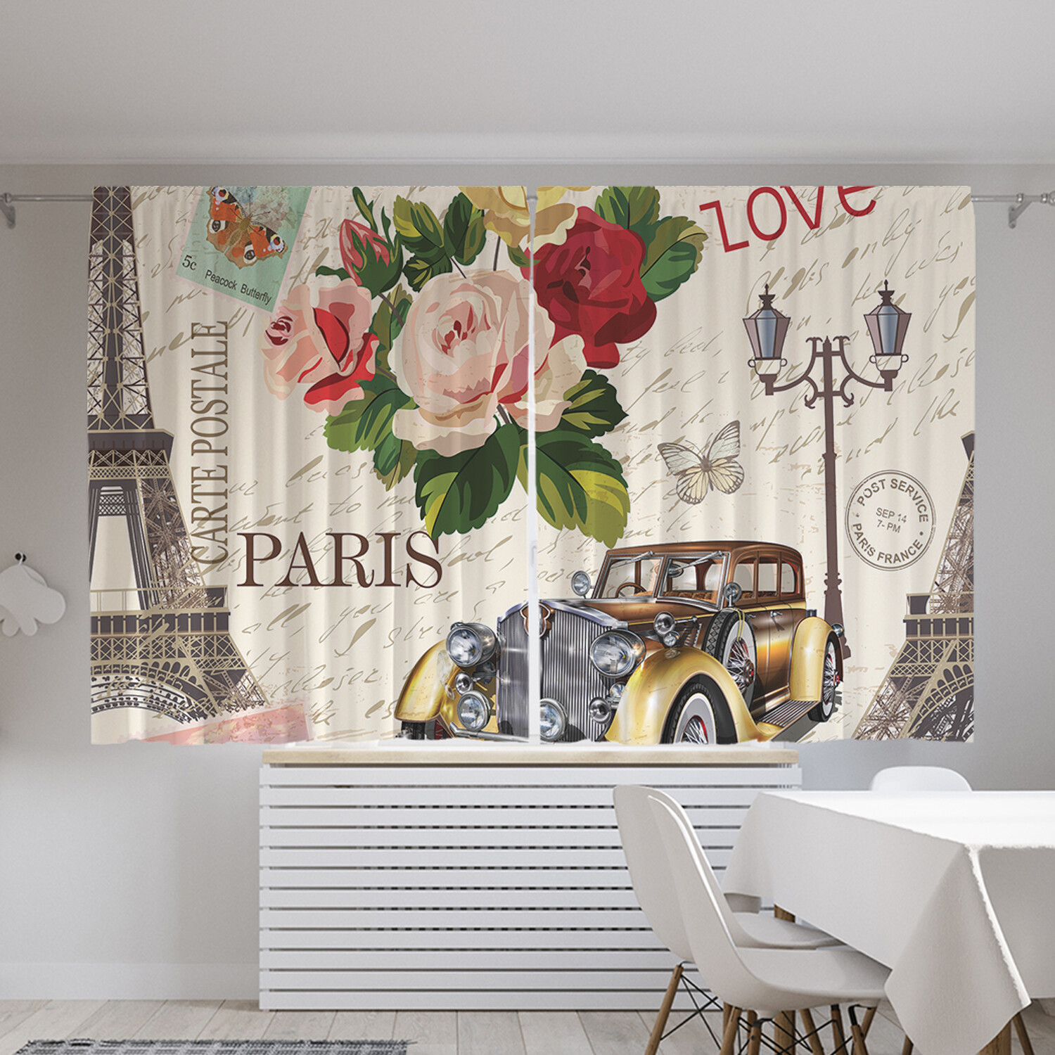 

Фотошторы Love Paris 145х180 см 2 полотна Oxford, Love Paris