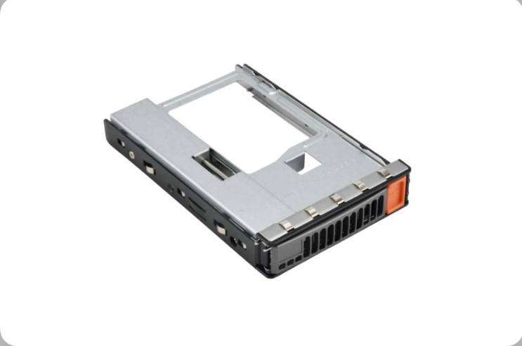 

Элемент корпуса Supermicro Black gen 8 hot-swap 3.5-to-2.5 Tool-less HDD tray, orange t