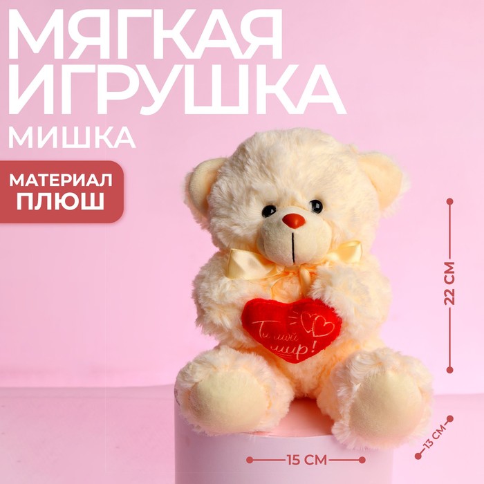 

Мягкая игрушка Ты - мой мир!, 22 см., МИКС