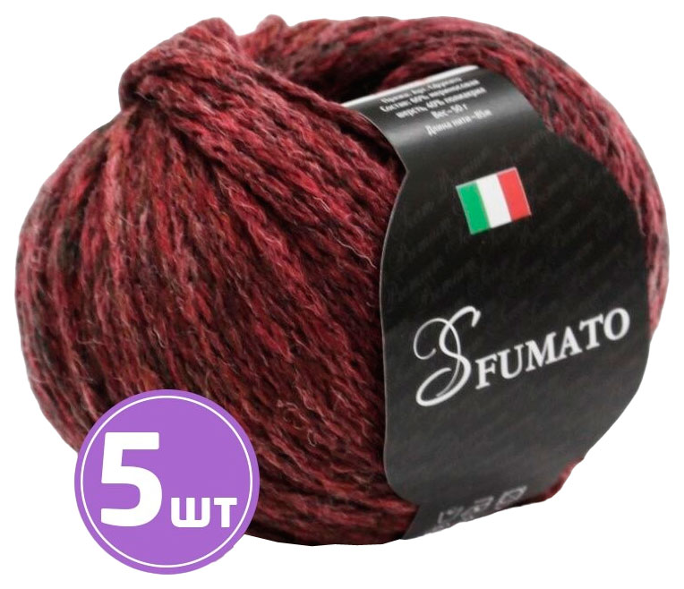 

Пряжа SEAM CFUMATO (427), бордовый меланж, 5 шт. по 50 г