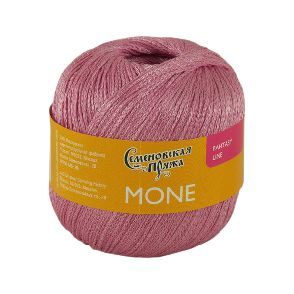 

Пряжа Семеновская пряжа Mone (17932), розовый кварц-розовый, 5 шт. по 100 г