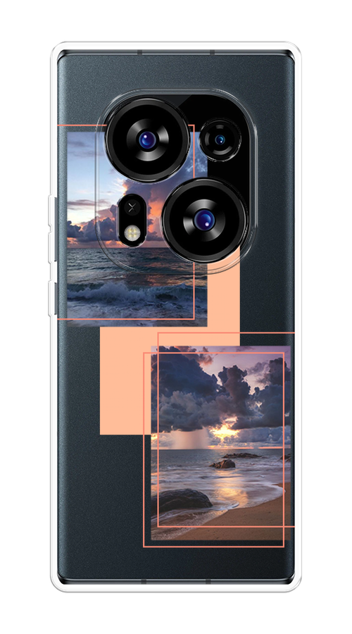 

Чехол на Tecno Phantom X2/X2 Pro "Sky collage", Розовый;прозрачный;синий, 303250-1