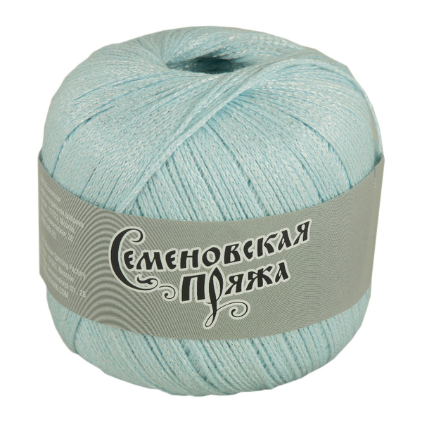 

Пряжа Семеновская пряжа Mone (34150), голубой+В_х1, 5 шт. по 100 г