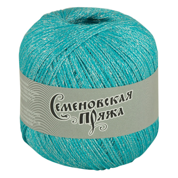 

Пряжа Семеновская пряжа Mone (34153), бирюзово-голубой+В_х1, 5 шт. по 100 г
