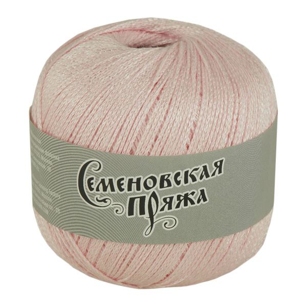 

Пряжа Семеновская пряжа Mone (34231), бледная роза+В_х1, 5 шт. по 100 г, Розовый