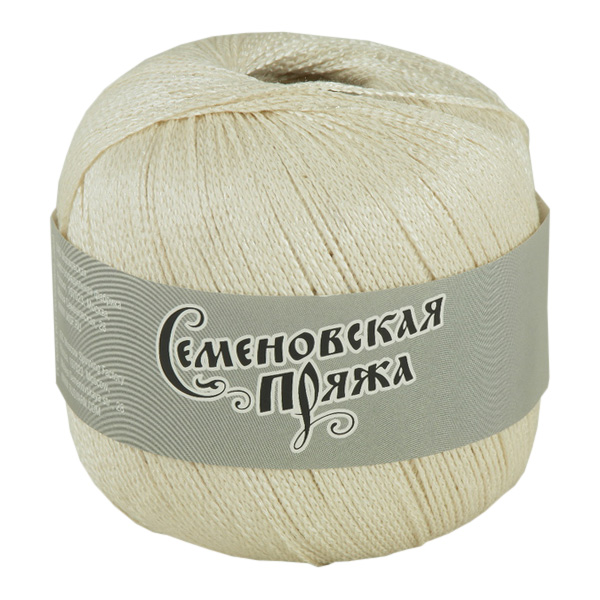 

Пряжа Семеновская пряжа Mone (36009), льняной+В_х1, 5 шт. по 100 г