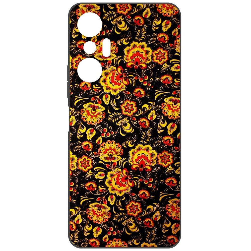 

Чехол-накладка Софт Хохлома для Infinix Hot 20S, Черный