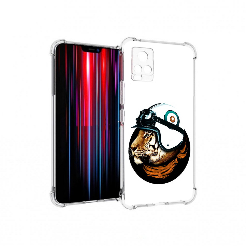 

Чехол MyPads Tocco для Vivo V20 PRO Тигр в шлеме (PT226964.386.171), Прозрачный, Tocco