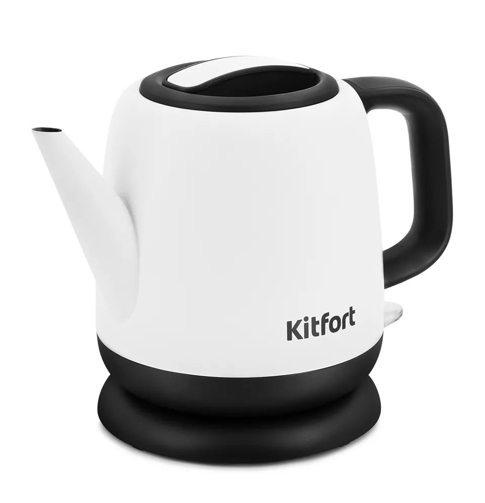Чайник электрический Kitfort KT-6112 1 л белый чайник электрический kitfort kt 6112 1 л белый