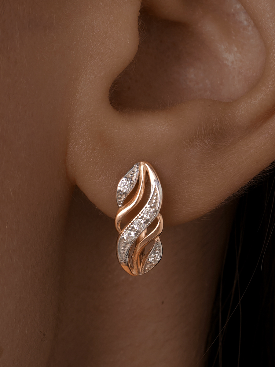 

Серьги из серебра с фианитом ЮВЕЛИР КАРАТ 2124804/9п, 2124804/9п