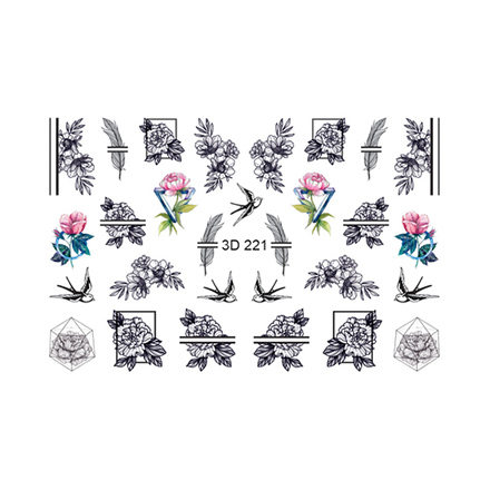 

Набор, Freedecor, 3D-слайдер №221, 2 шт., Черный