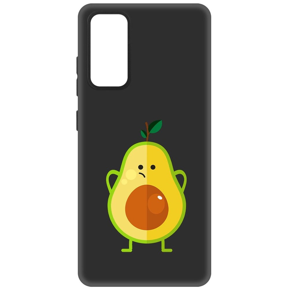 

Чехол-накладка Софт Авокадо Недоумевающий для Samsung Galaxy S20 FE, Черный
