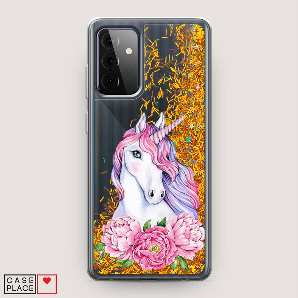 

Чехол Awog на Samsung Galaxy A72 / Самсунг A72 "Единорог с пионами", Разноцветный, 2101990-1