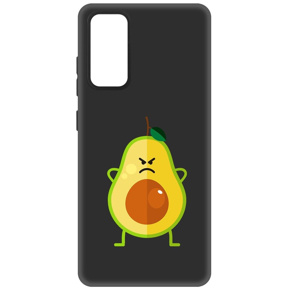 

Чехол-накладка Софт Авокадо Сердитый для Samsung Galaxy S20 FE, Черный