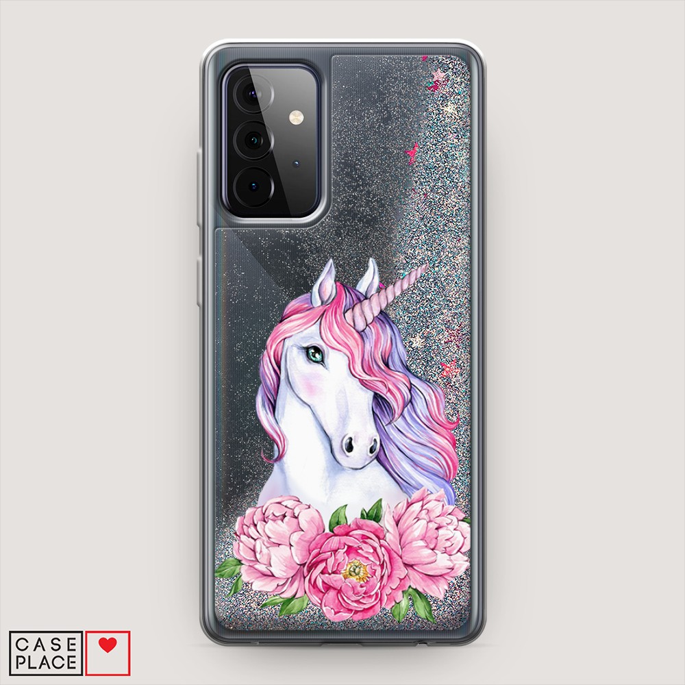 

Чехол Awog на Samsung Galaxy A72 / Самсунг A72 "Единорог с пионами", Разноцветный, 2101991-1