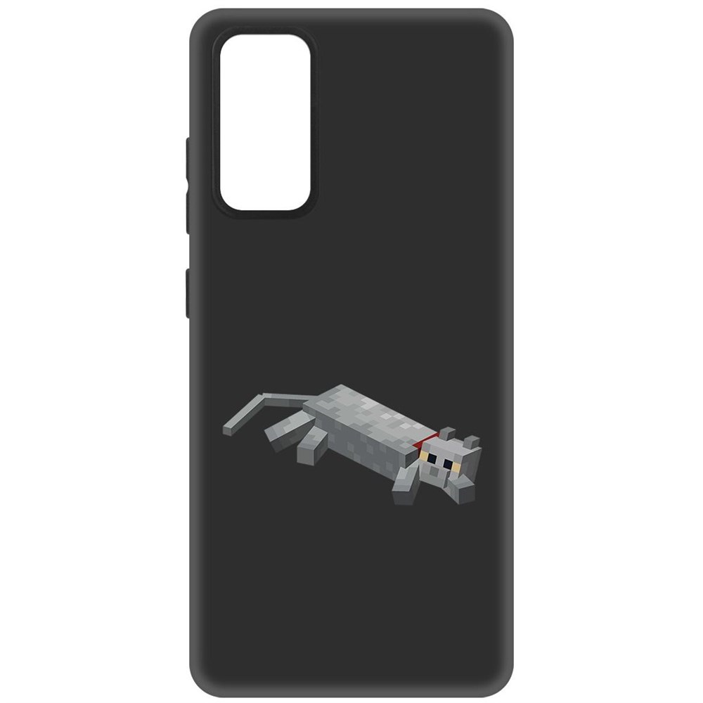

Чехол-накладка Софт Minecraft-Кошка для Samsung Galaxy S20 FE, Черный