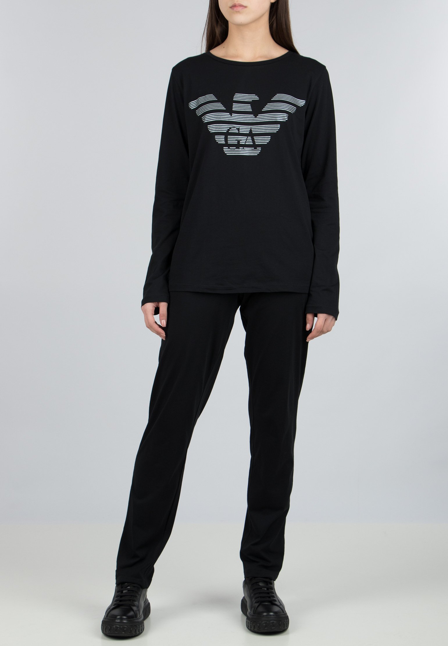 

Пижама женская Emporio Armani 122718 черная L, 122718
