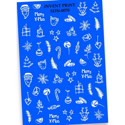 

iNVENT PRiNT, Слайдер-дизайн «Новый год. Зима. Рождество» №SDN-70, Белый